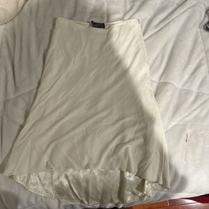 Versace white midi skirt